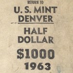 1963-D Franklin Half Dollar $1000 Bag BU (Mint Sealed)
