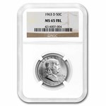 1963-D Franklin Half Dollar MS-65 NGC (FBL)