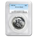 1963-D Franklin Half Dollar MS-65 PCGS