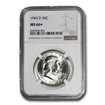 1963-D Franklin Half Dollar MS-66+ NGC