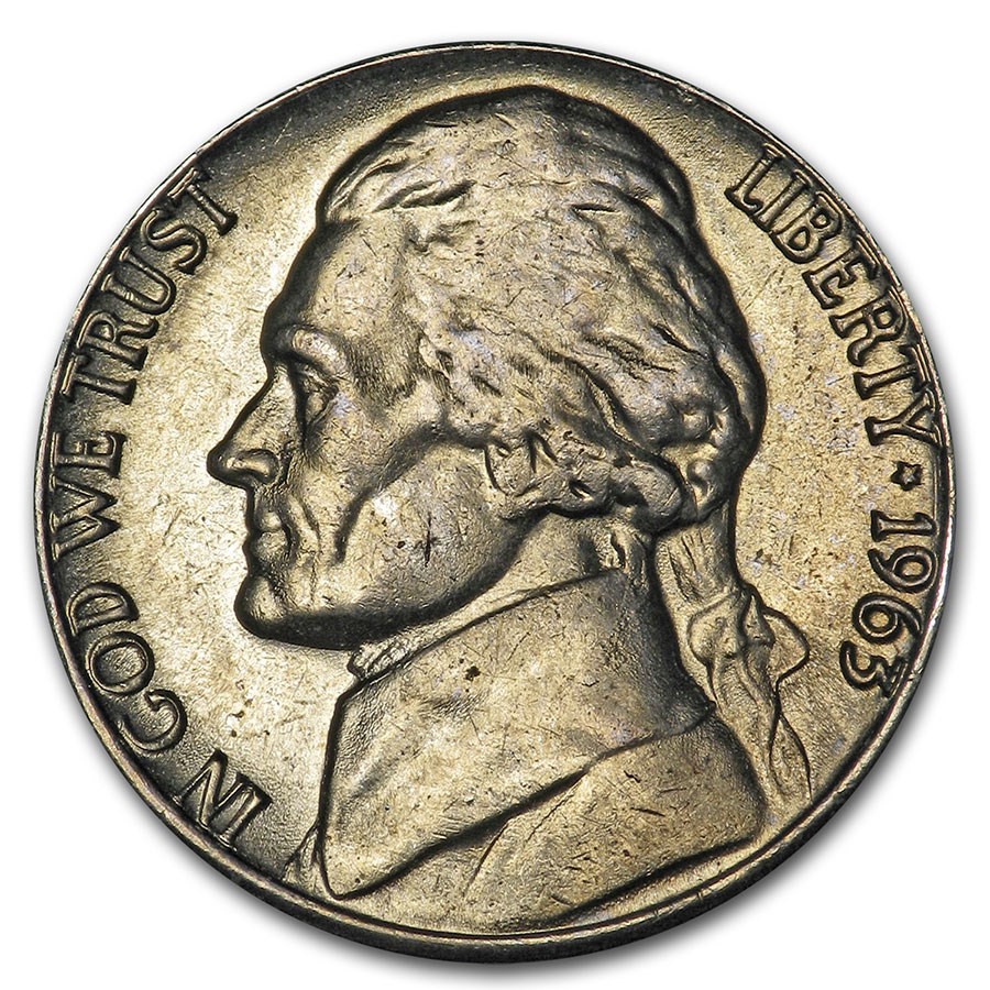 1963-D Jefferson Nickel BU