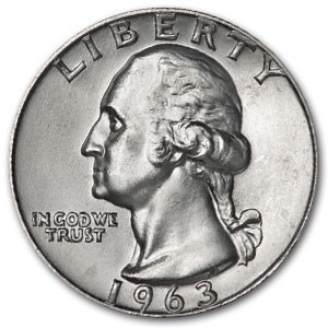 1963-D Washington Quarter BU 1963-D Washington Quarter BU