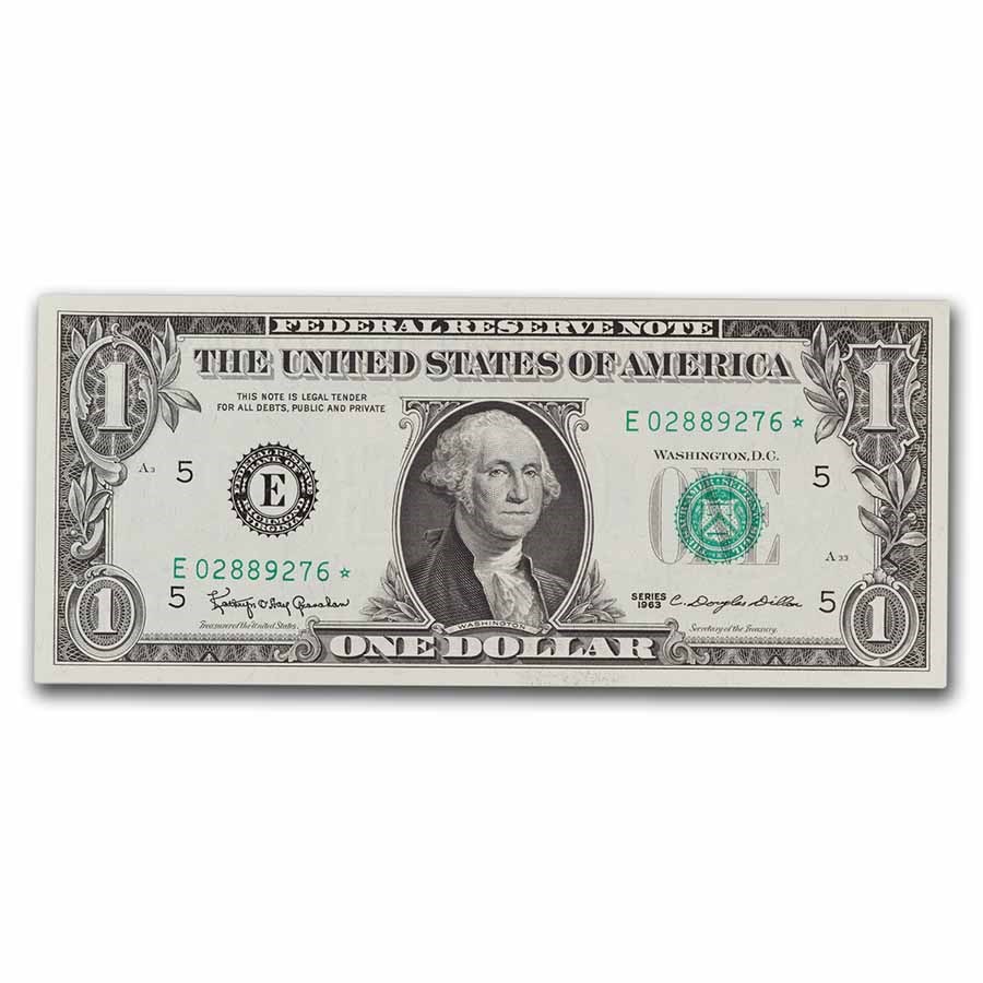 1963* (E-Richmond) $1.00 FRN CU (Fr#1900-E*) Star Note!