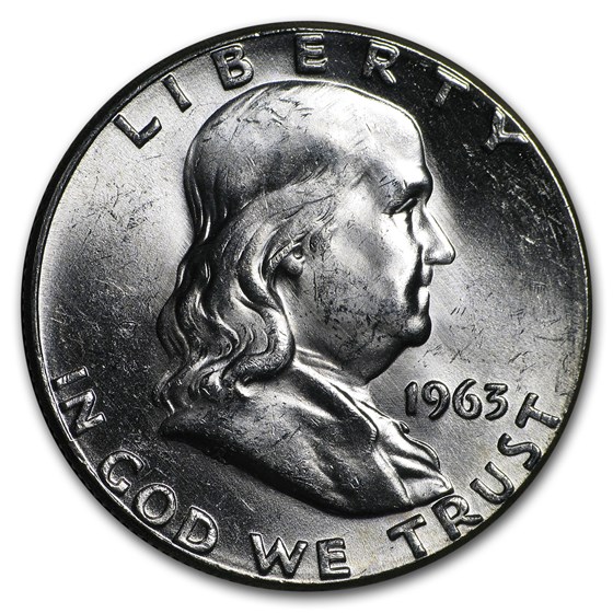 1963 Franklin Half Dollar BU 1963 Franklin Half Dollar BU