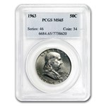 1963 Franklin Half Dollar MS-65 PCGS