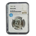 1963 Franklin Half Dollar MS-66 NGC (FBL)