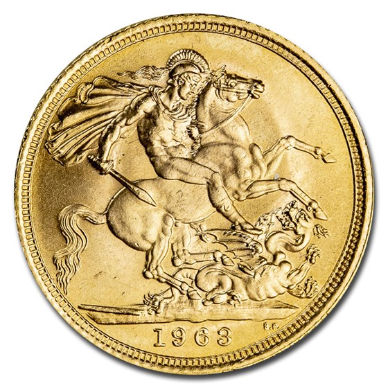 1963 Great Britain Gold Sovereign Elizabeth II BU 1963 Great Britain Gold Sovereign Elizabeth II BU