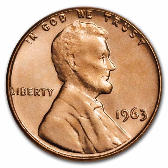 1963 Lincoln Cent BU (Red)