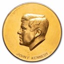 1963 Mexico Gold John F. Kennedy Memorial Medallic 50 Peso BU