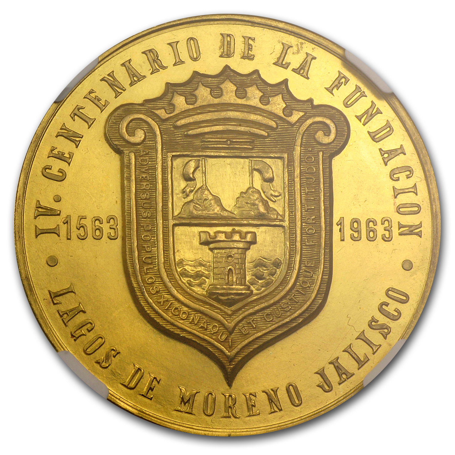 Buy 1963 Mexico Gold Medal Lagos De Moreno Jalisco MS-64 NGC | APMEX
