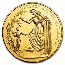 Buy 1963 Mexican Gold Medallic 50 Peso Baja California AU | APMEX