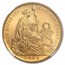 1963 Peru Gold 100 Soles MS-66 NGC