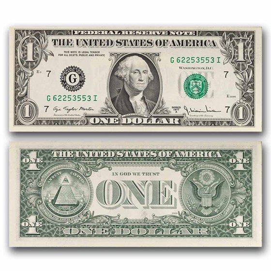 1963-Present $1.00 FRN CU (Random District)