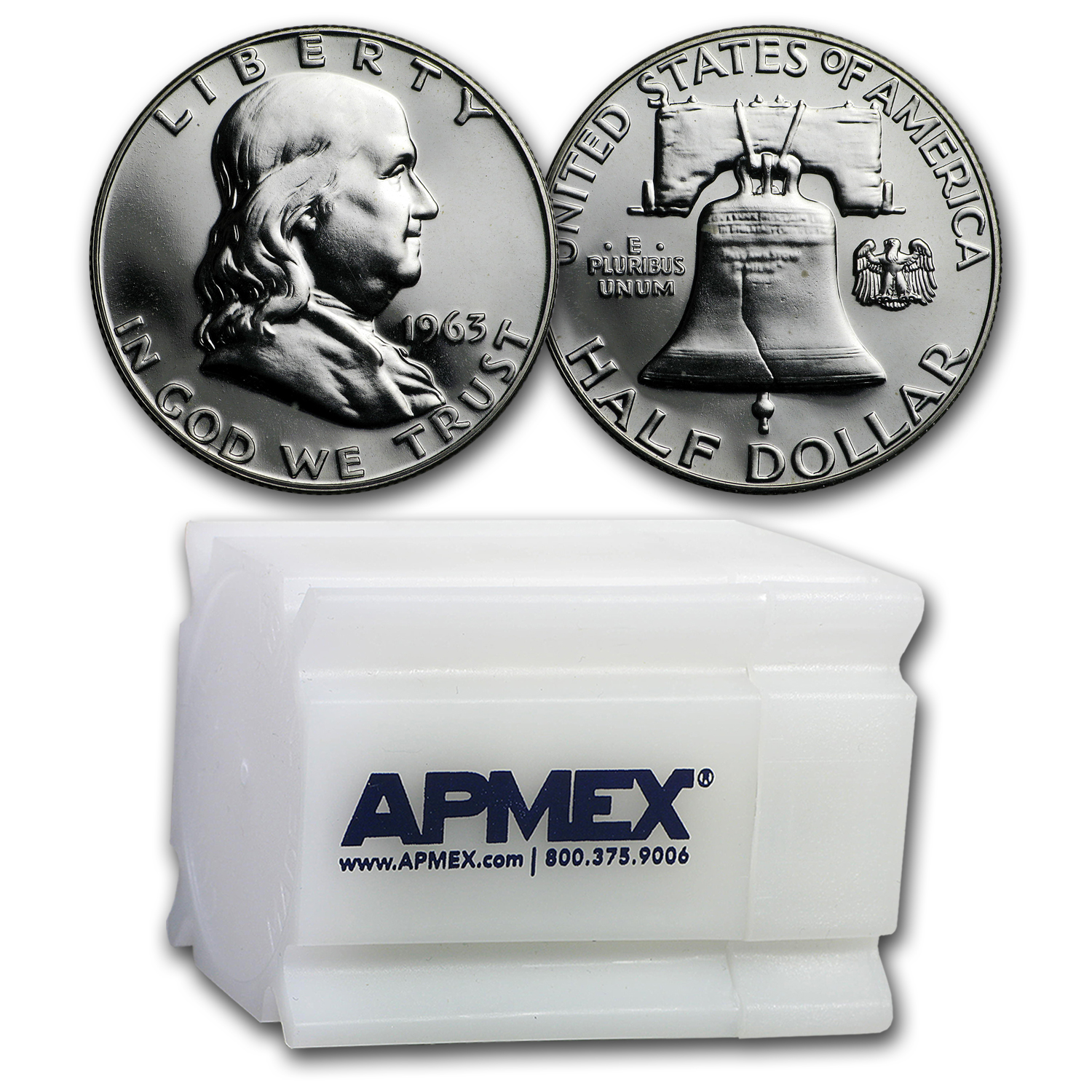 Buy 20-Coin 1963 Franklin Half Dollar Roll Proof | APMEX