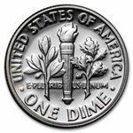 1963 Roosevelt Dime 50-Coin Roll BU