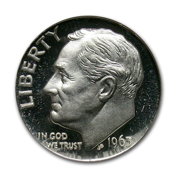 1963 Roosevelt Dime PF-69 UCAM NGC 1963 Roosevelt Dime PF-69 UCAM NGC