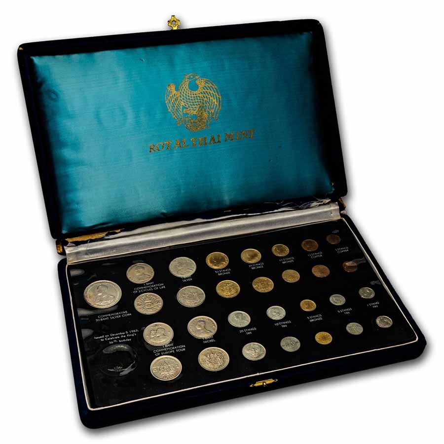 1963 Thailand Partial Mint Set