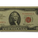 1963 thru 1963-A $2.00 U.S. Notes Red Seal VG/VF