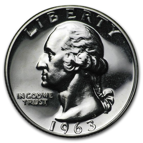 1963 Washington Quarter Gem Proof 1963 Washington Quarter Gem Proof