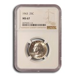 1963 Washington Quarter MS-67 NGC