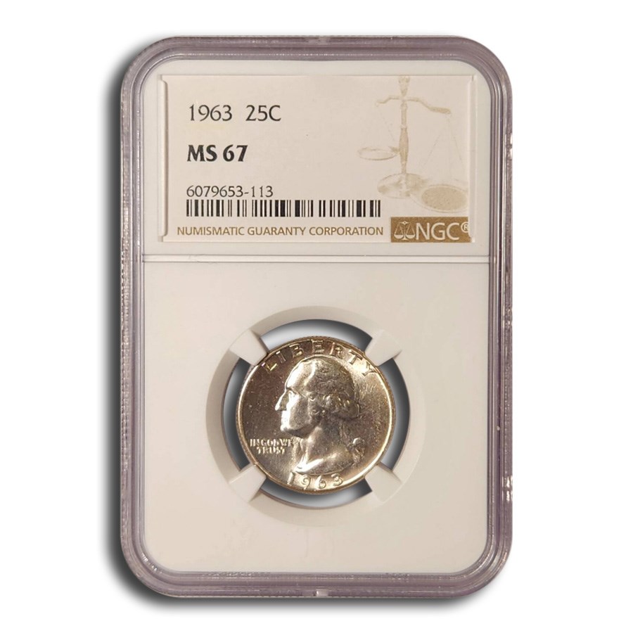 1963 Washington Quarter MS-67 NGC