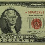 1963s* $2.00 U.S. Note Red Seal VG/VF (Star Notes)