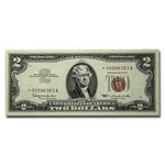 1963s* $2.00 U.S. Notes Red Seal CU (Star Note)