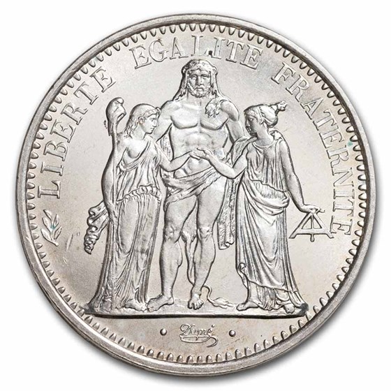 (1964-1973 )France Silver 10 Francs Avg Circ (Random)