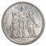 (1964-1973 )France Silver 10 Francs Avg Circ (Random)