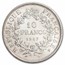 (1964-1973 )France Silver 10 Francs Avg Circ (Random)