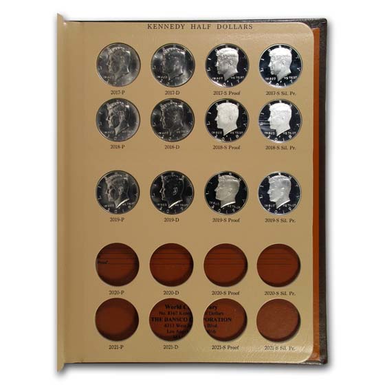 Buy 1964-2019 Kennedy Half Dollar Complete Set 190 Coins (Dansco