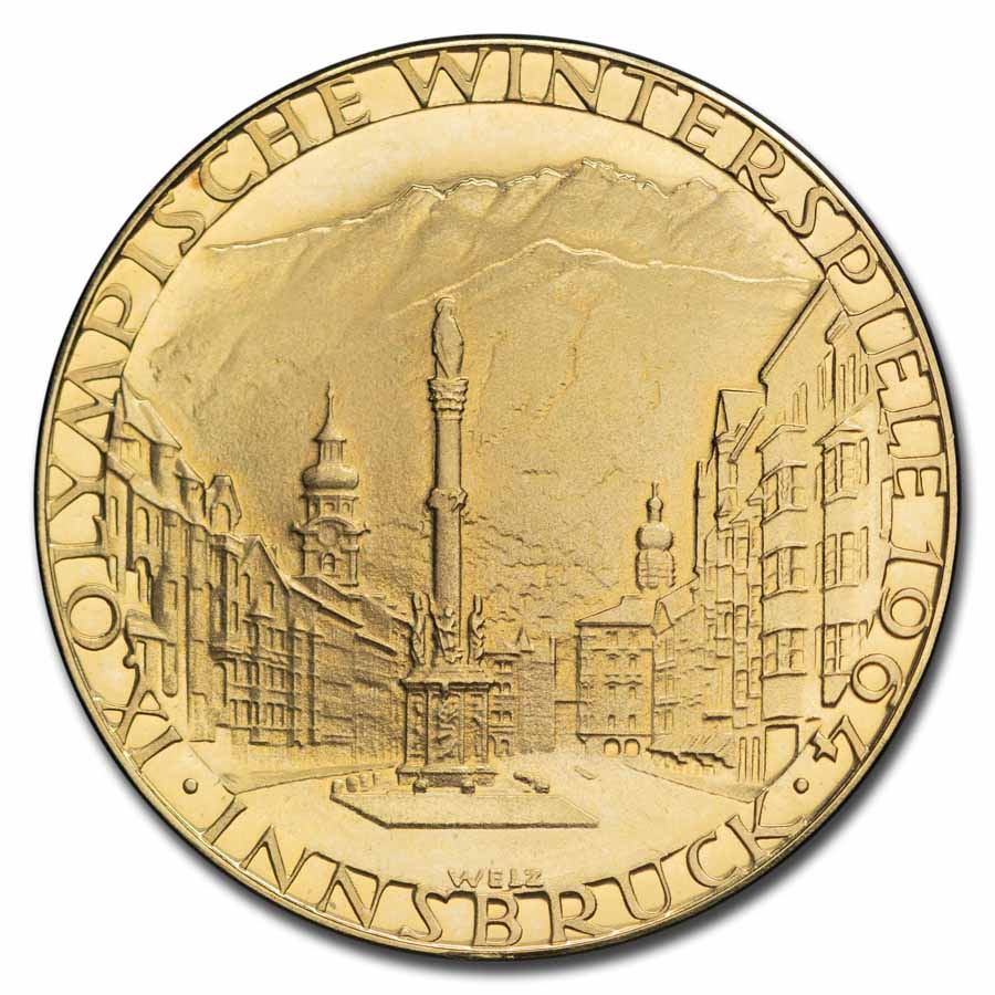 1964 Austria Winter Olympic Games Innsbruck Gold Medal