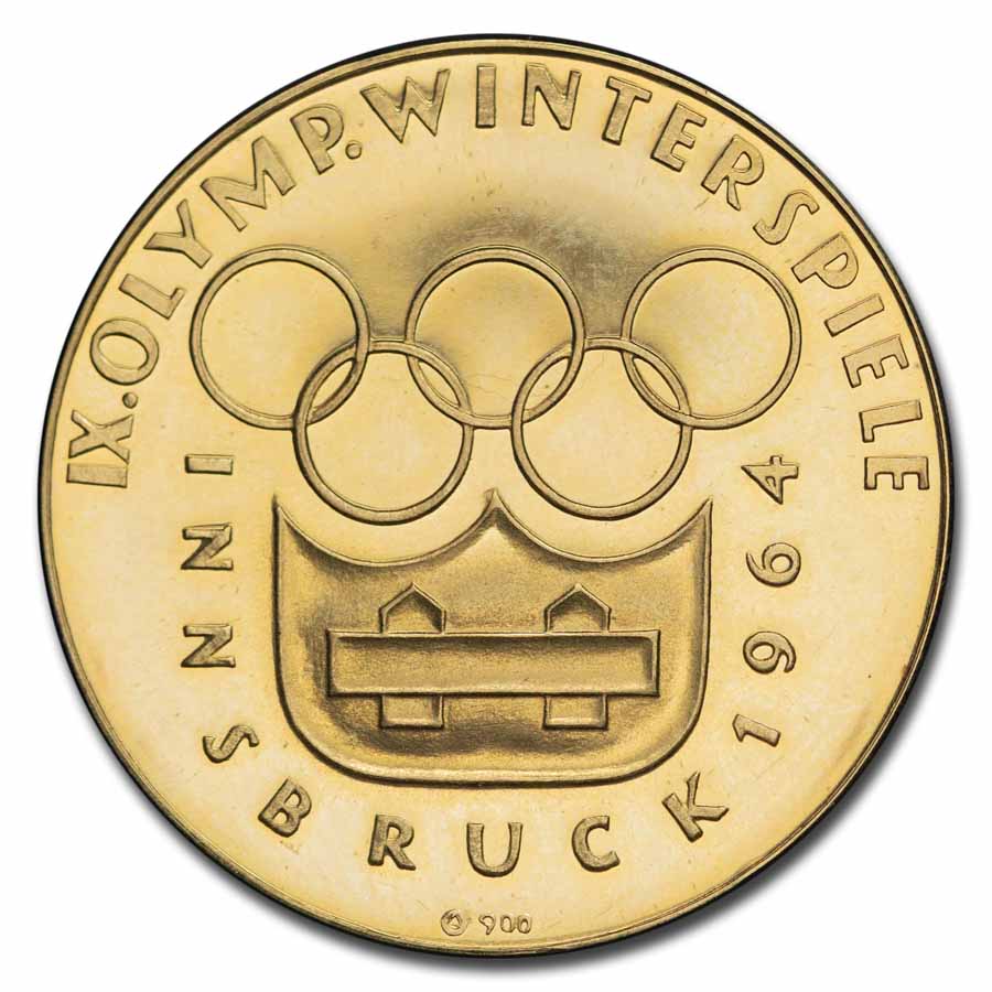 1964 Austria Winter Olympic Games Innsbruck Gold Medal