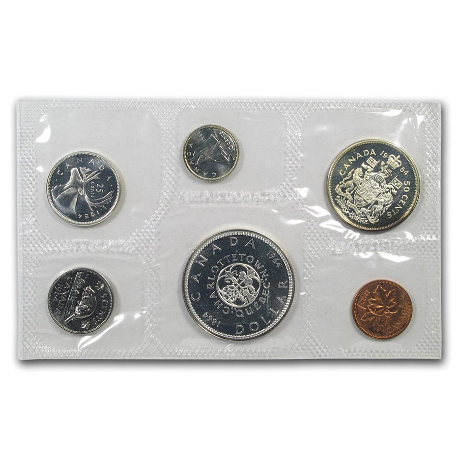 1964 Canada 6-Coin Silver Prooflike Set (1.11 ASW)
