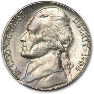 1964-D Jefferson Nickel BU 1964-D Jefferson Nickel BU