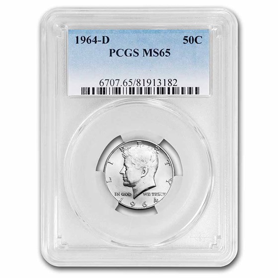 1964-D Kennedy Half Dollar MS-65 PCGS 1964-D Kennedy Half Dollar MS-65 PCGS