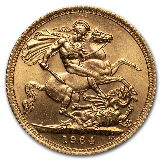 1964 Great Britain Gold Sovereign Elizabeth II BU 1964 Great Britain Gold Sovereign Elizabeth II BU