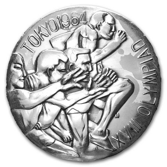 1964 Japan Sterling Silver Medal Tokyo Olympics 1964 Japan Sterling Silver Medal Tokyo Olympics