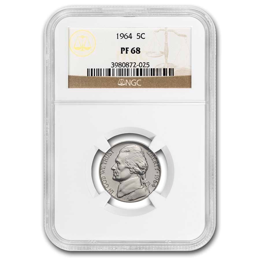 1964 Jefferson Nickel PF-68 NGC