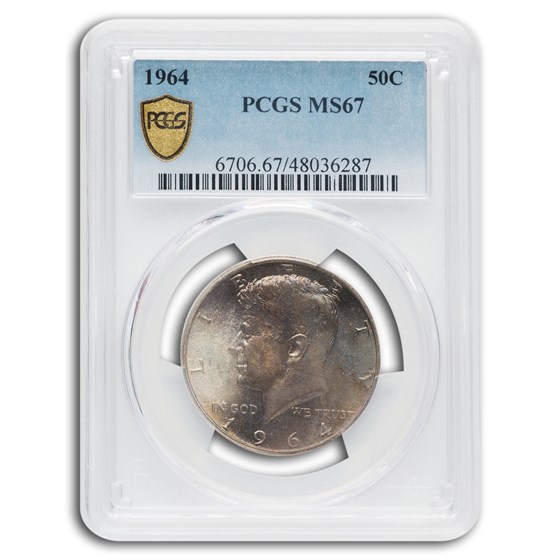 1964 Kennedy Half-Dollar MS-67 PCGS 1964 Kennedy Half-Dollar MS-67 PCGS