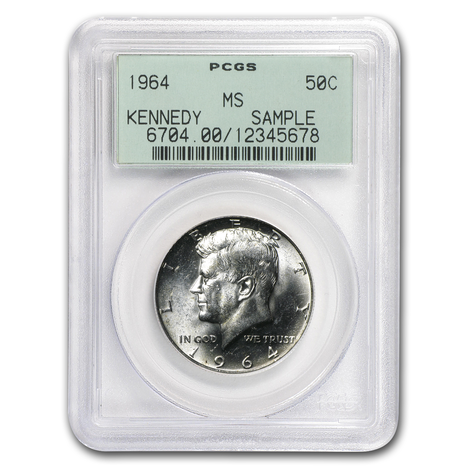PCGS SAMPLE 1964 10C MS64 ダイム サンプルスラブ Buy 1964 Kennedy Half Dollar MS PCGS (Rare Sample Slab) | APMEX