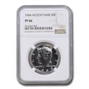 1964 Kennedy Half Dollar PF-66 NGC (Accented Hair)