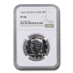 1964 Kennedy Half Dollar PF-66 NGC (Accented Hair)