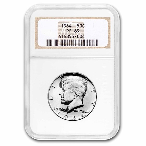 1964 Kennedy Half Dollar PF-69 NGC 1964 Kennedy Half Dollar PF-69 NGC