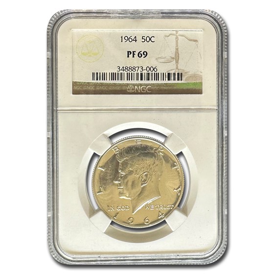 1964 Kennedy Half Dollar PF-69 NGC 1964 Kennedy Half Dollar PF-69 NGC