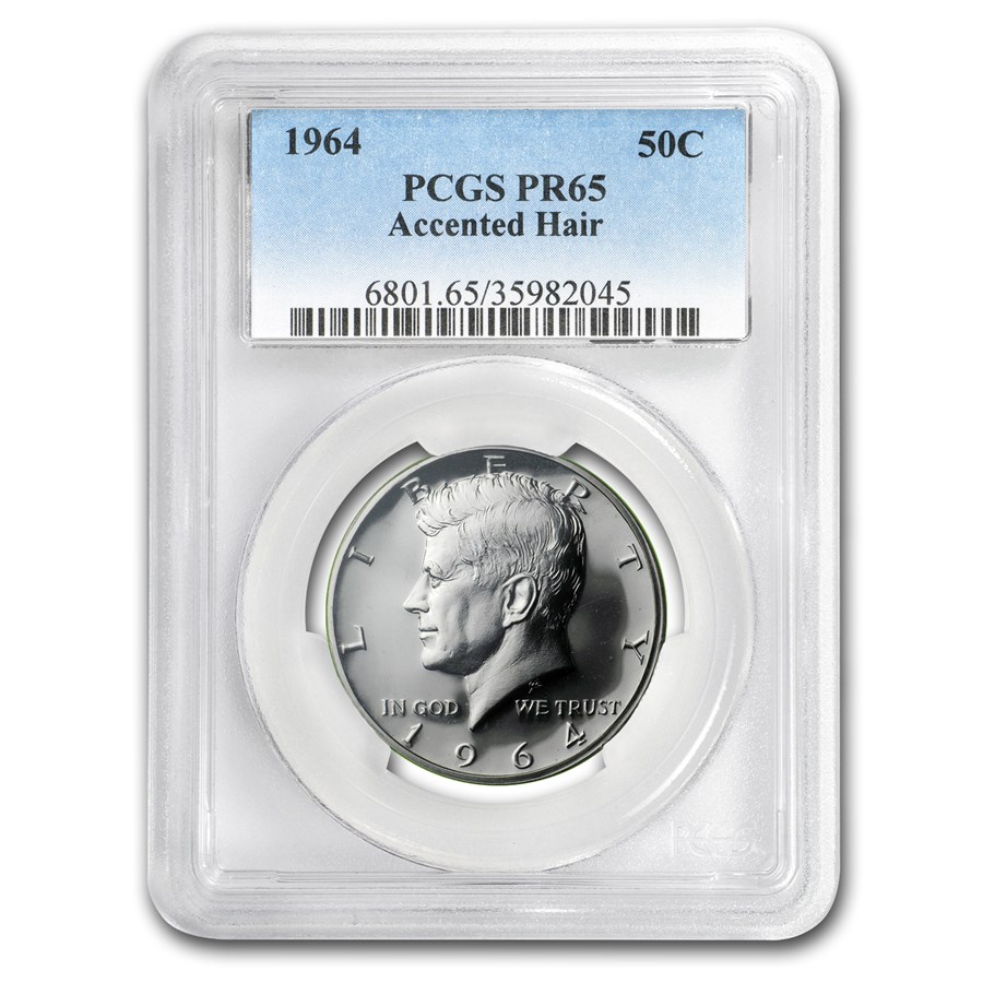 1964 Kennedy Half Dollar PR-65 PCGS (Accented Hair)