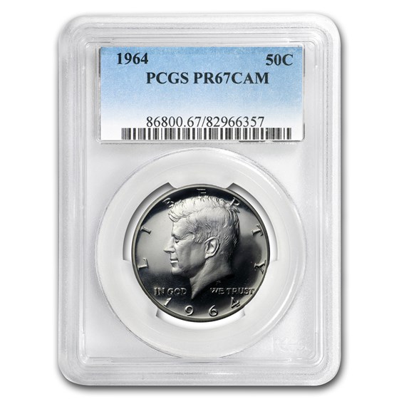 1964 Kennedy Half-Dollar PR-67 CAM PCGS 1964 Kennedy Half-Dollar PR-67 CAM PCGS