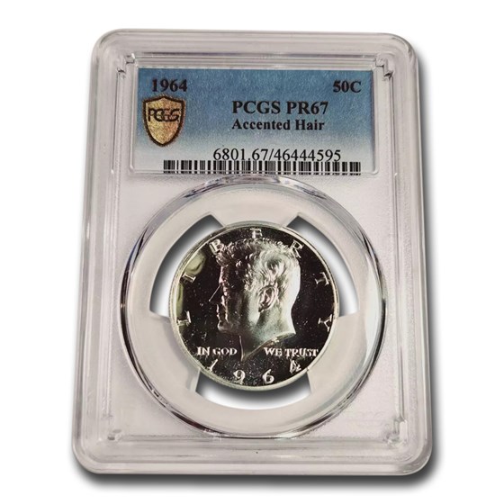 1964 Kennedy Half Dollar PR-67 PCGS (Accented Hair) 1964 Kennedy Half Dollar PR-67 PCGS (Accented Hair)