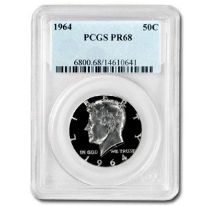 1964 Kennedy Half Dollar PR-68 PCGS 1964 Kennedy Half Dollar PR-68 PCGS
