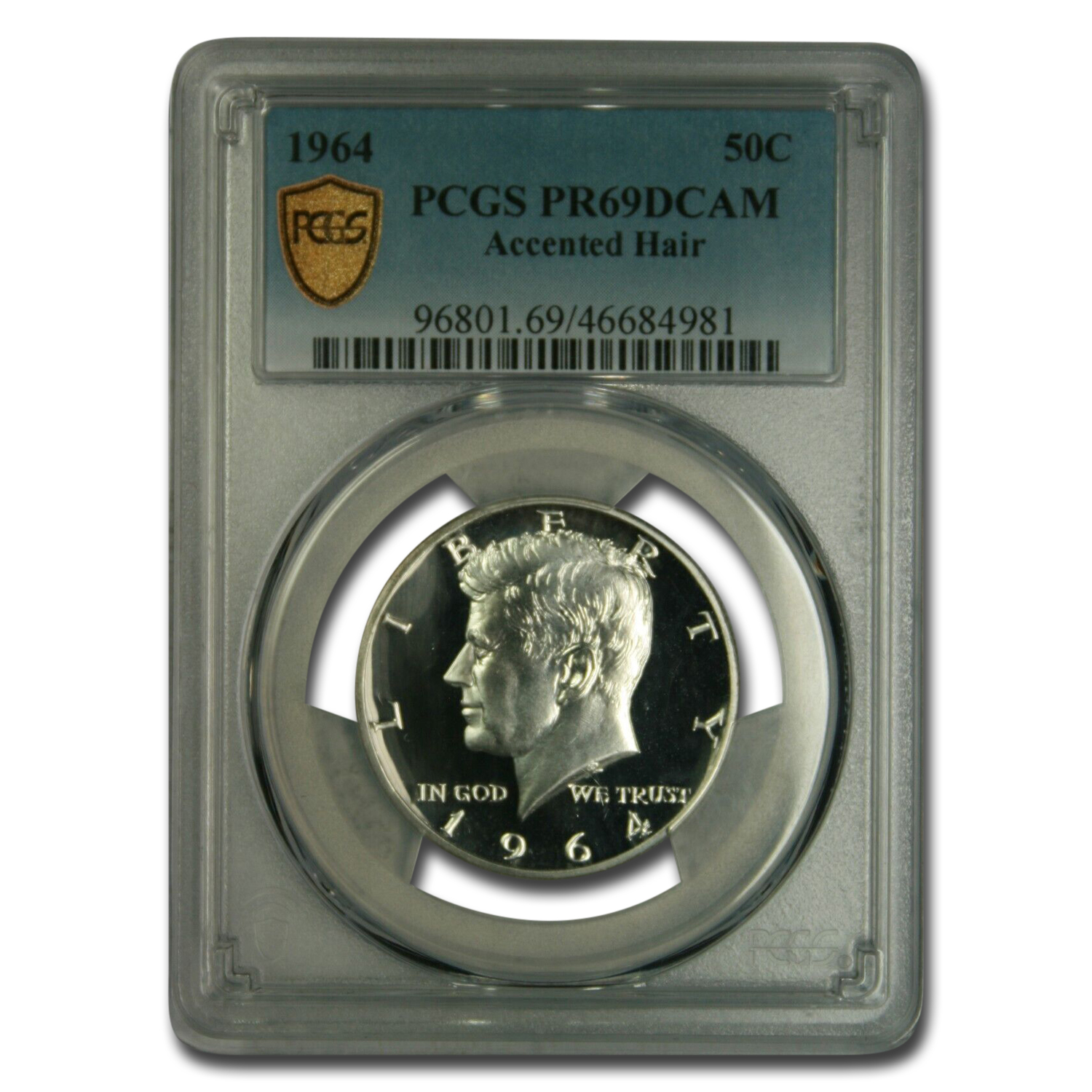 Buy 1964 Kennedy Half Dollar PR-69 DCAM Accented Hair | APMEX